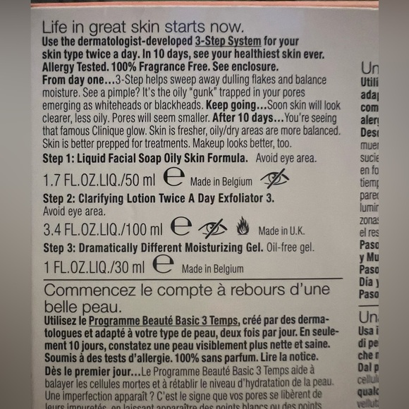 Clinique 3 Piece Set - Picture 2 of 2